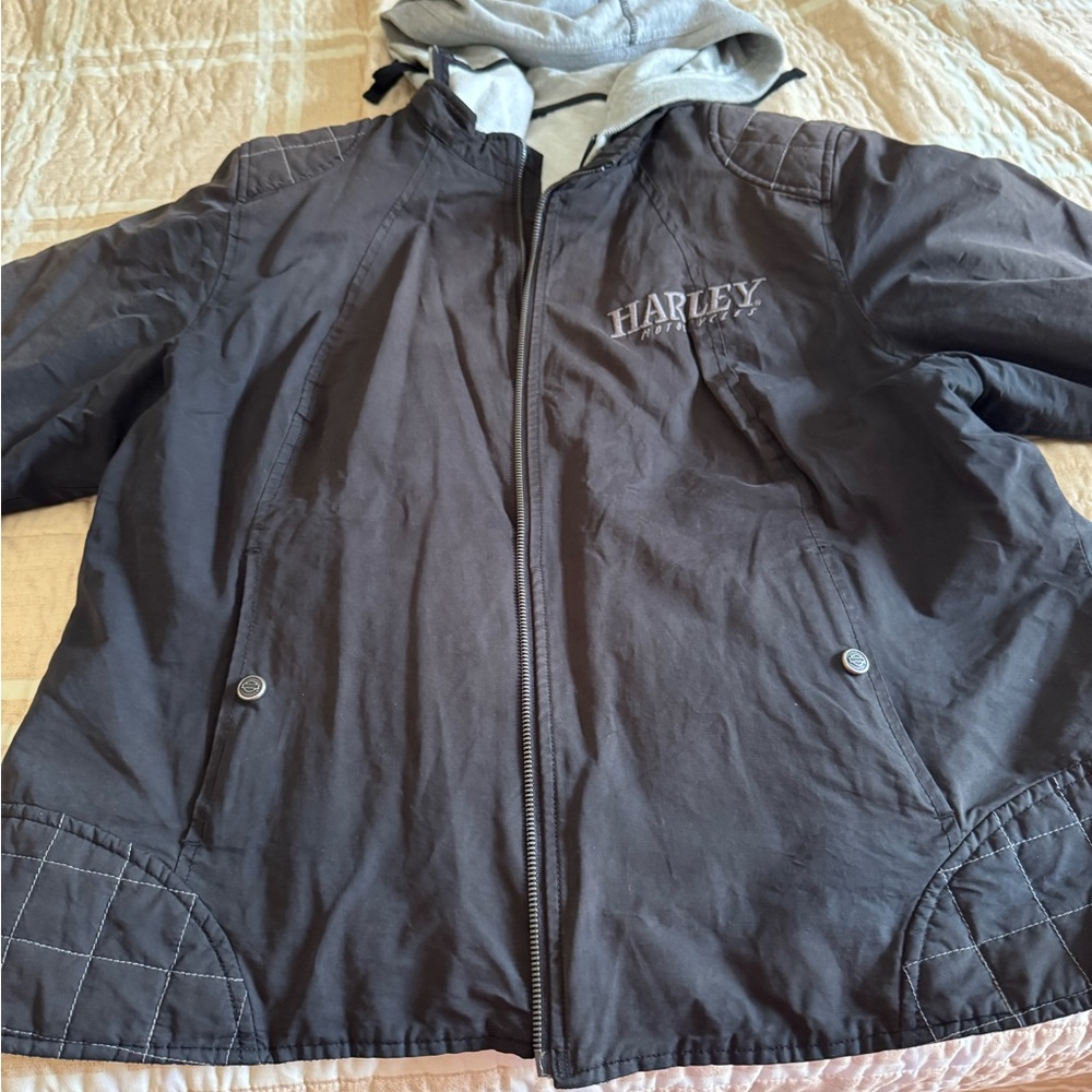Harley-Davidson Black and Gray Jacket